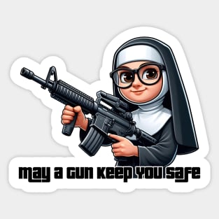 Gun Bless You Sticker